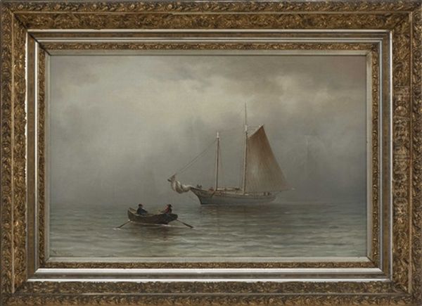 Rising From The Fog Oil Painting by Elbridge Wesley Webber