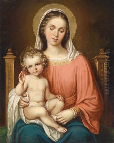 Madonna Mit Dem Jesuskind Oil Painting by Dominik Weber