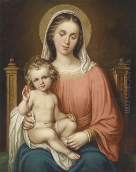 Madonna Mit Dem Jesuskind Oil Painting by Dominik Weber