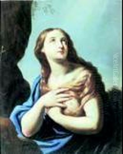 Maddalena Penitente Oil Painting by Filippo Brizio