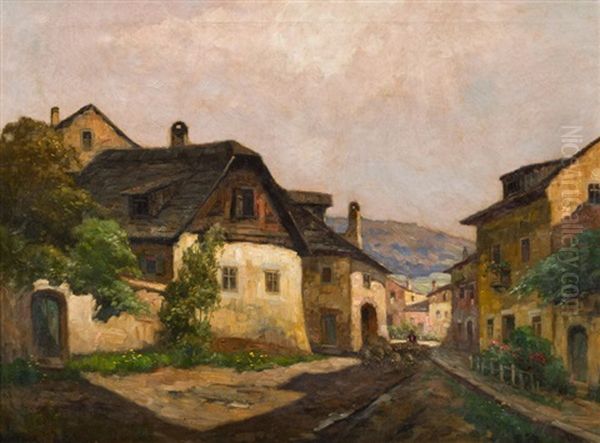 Ortschaft In Der Wachau Oil Painting by Rudolf Weber