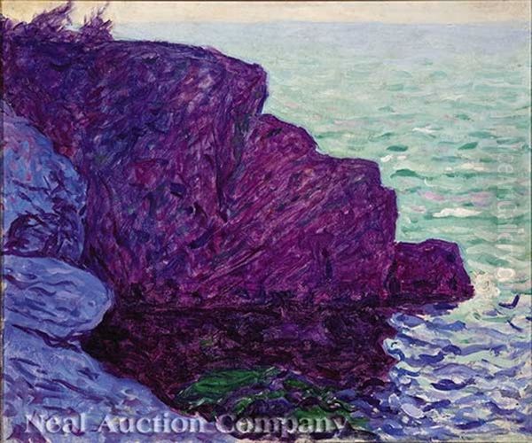 Cote D'azur Oil Painting by E. Ambrose Webster