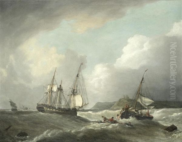 The Shipwreck Oil Painting by George Webster