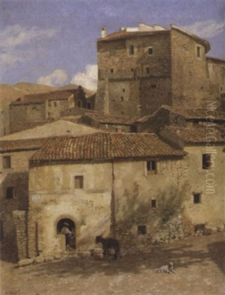 Cineto Romano Oil Painting by August Weckesser