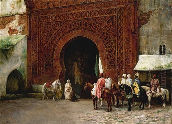 Rabat (the Red Gate) Oil Painting by Edwin Lord Weeks