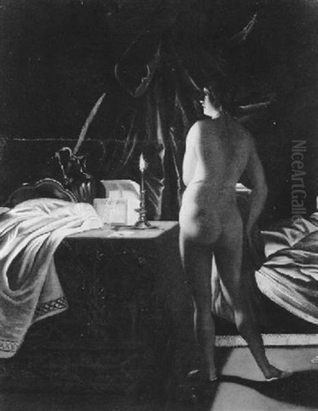 Bei Der Toilette Oil Painting by Anselmus Weeling