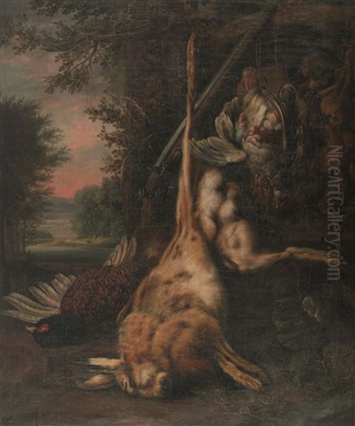 Jagdstillleben Oil Painting by Jan Baptist Weenix