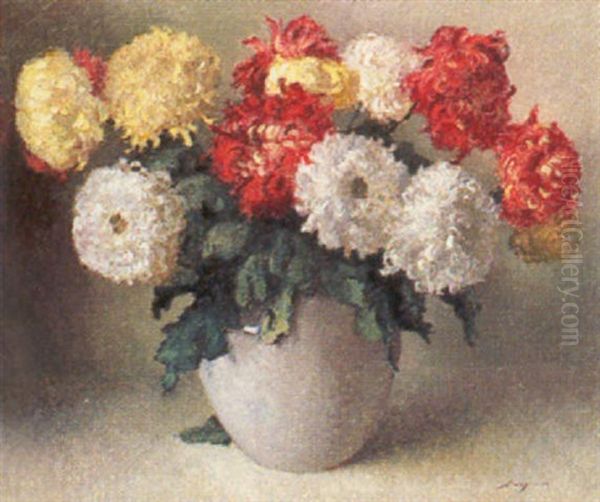 Blumenstilleben Oil Painting by Anna Maria Wegmann