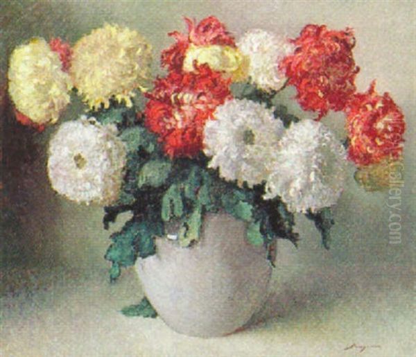 Blumenstilleben Oil Painting by Anna Maria Wegmann