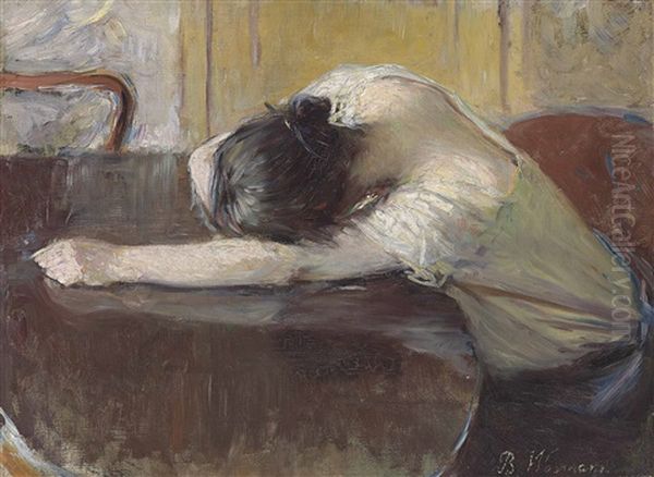 Despair Oil Painting by Bertha Wegmann