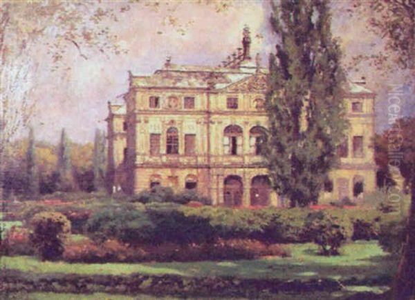 Palais Im Grossen Garten Oil Painting by Johannes Raphael Wehle