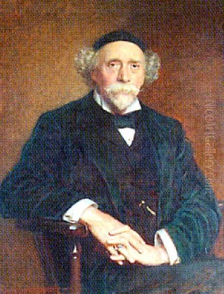 Portrait Of T.h. Worrall, Esq. Oil Painting by Daniel Albert Wehrschmidt