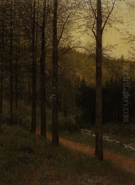 Abendstille Oil Painting by Edouard Weichberger