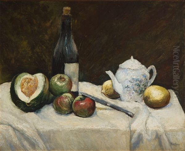 Still Life With Pitcher Oil Painting by Abraham Weinbaum