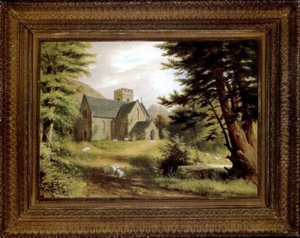 Church Of The Holy Innocents, West Point Oil Painting by Robert Walter Weir