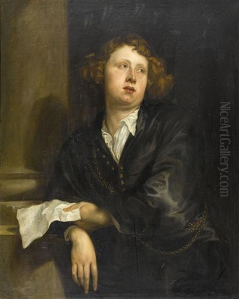 Portrait Eines Komponisten Oil Painting by Johann Baptist Weisbrod