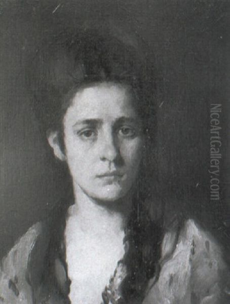 Bildnis Einer Jungen Frau Oil Painting by Joseph Emanuel Weiser