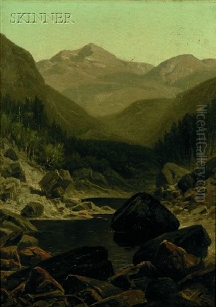 View From The Valley Oil Painting by William H. Weisman