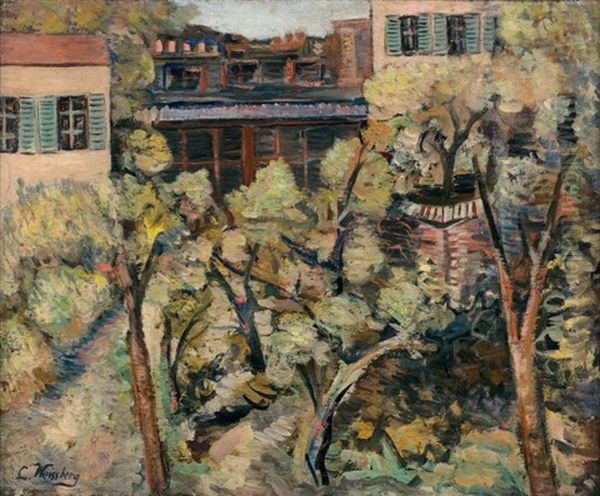 Jardin A La Ruche Oil Painting by Leon Weissberg