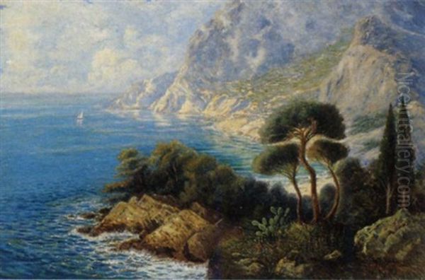 Morgenstimmung, Capri Oil Painting by Julius Richard Weixlgaertner