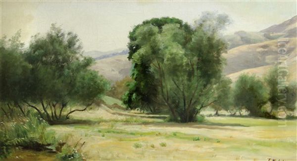 Arroyo Willows Oil Painting by Thaddeus Welch