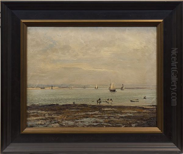 To Barnstable On The Flood Oil Painting by William Page Atkinson Wells