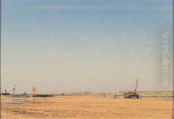 Western Sands Oil Painting by William Page Atkinson Wells