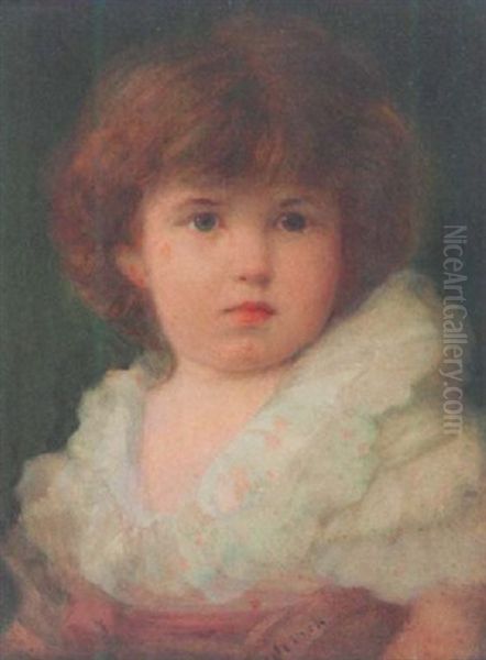 Kinderportrait Oil Painting by Julius Maria Jakob Welsch