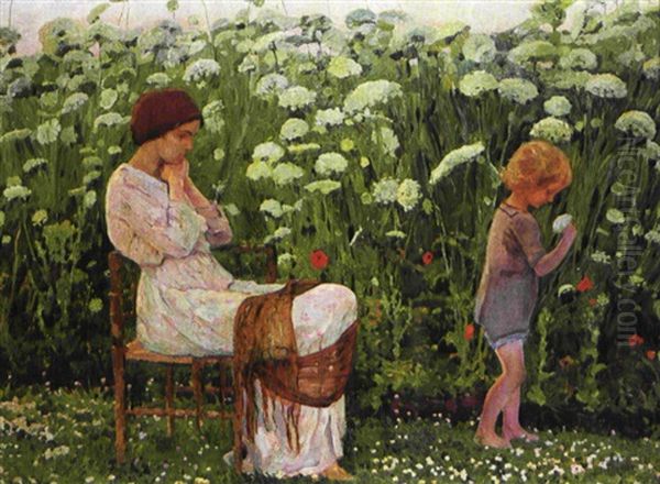 Zomer In Het Veld Oil Painting by Ernest Welvaert