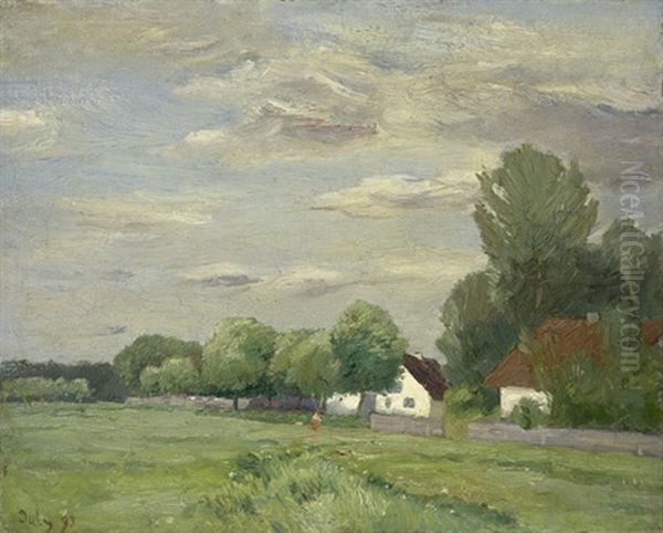 Dorf Im Sommer Oil Painting by Sion Longley Wenban