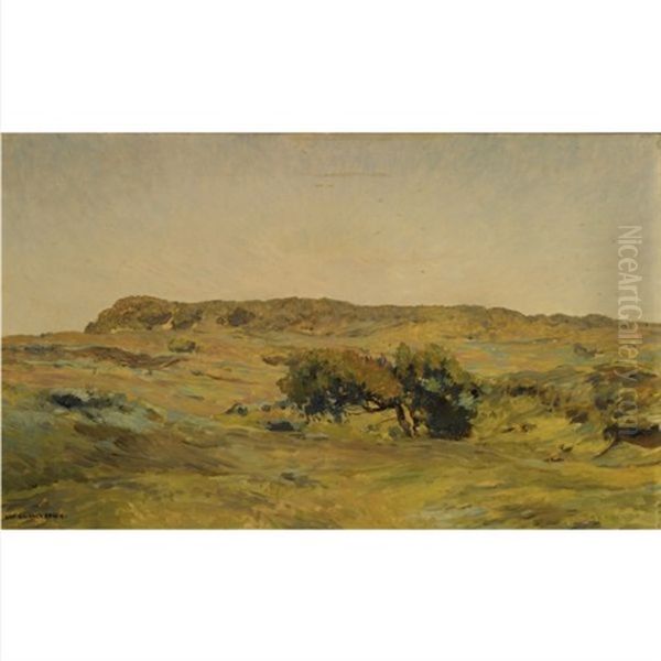 A Dune Landscape Oil Painting by Willem Wenckebach