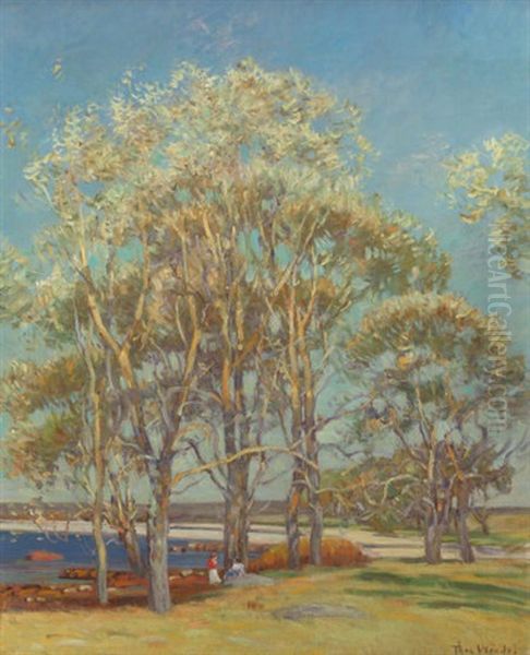 Ipswich, Marshes Oil Painting by Theodore Wendel