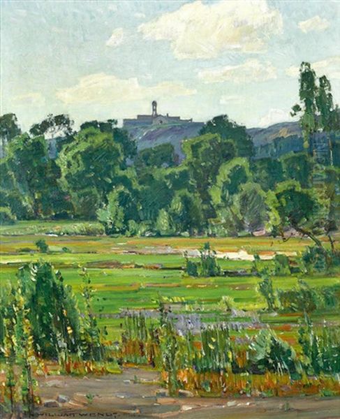 The Mansion Oil Painting by William Wendt