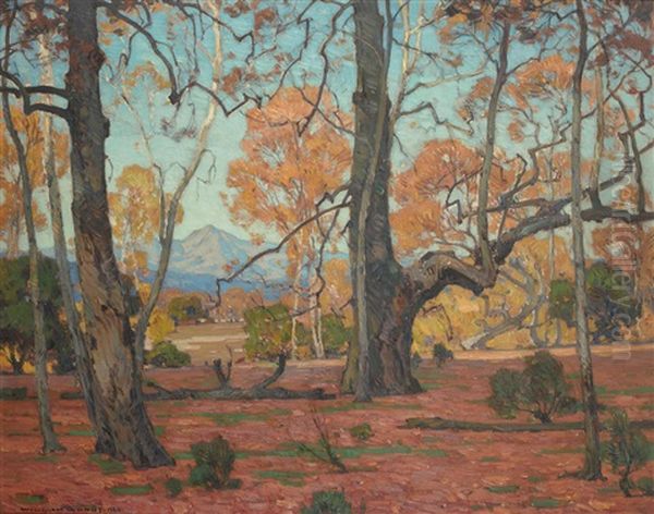 Patriarchs Of The Grove Oil Painting by William Wendt