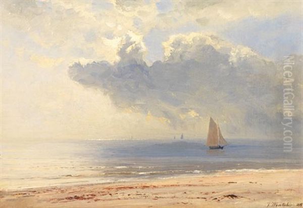 Stimmung Am Strand Oil Painting by Julius Wentscher