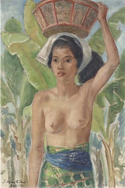 Balinese Girl Oil Painting by Julius Wentscher