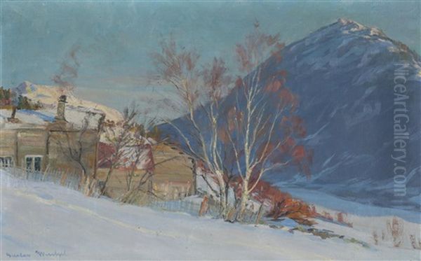 Tidlig Vinter Oil Painting by Nils Gustav Wentzel