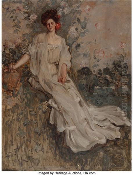 Charlotte Fairchild Oil Painting by Albert Beck Wenzell