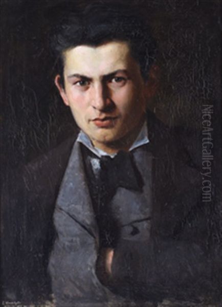 Kunstneren Oil Painting by Erik Theodor Werenskiold