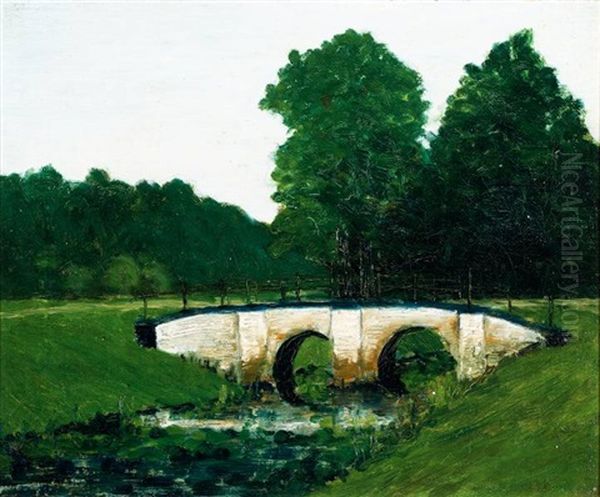 Witte Brug Oil Painting by Hendrik Nicolaas Werkman