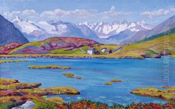 Rotelsee, Simplon Oil Painting by Ludwig Werlen