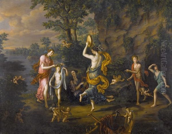 Allegorie Des Fruhlings Oil Painting by Joseph Werner the Younger