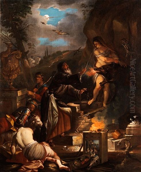 Der Hexenmeister Oil Painting by Joseph Werner the Younger