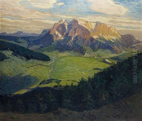 In Den Alpen Oil Painting by Max Werner