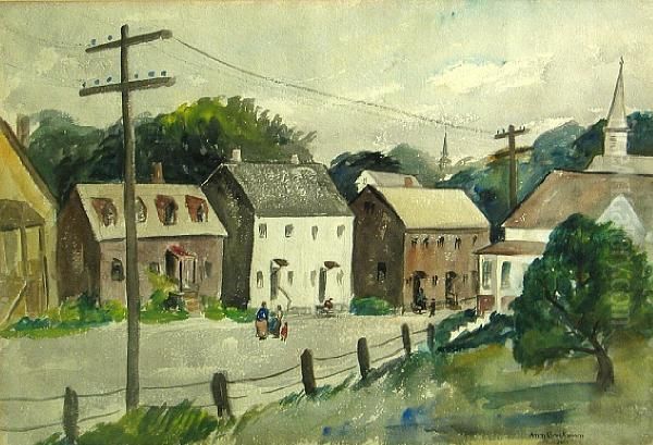 Finntown Oil Painting by Ann Brockman