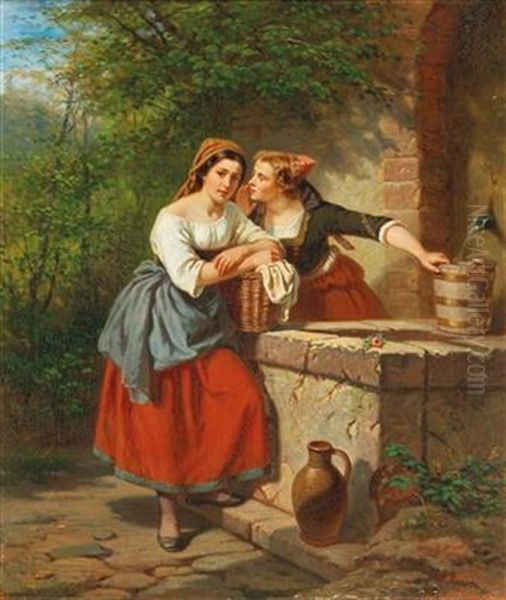 The Love Message Oil Painting by Hermann Werner