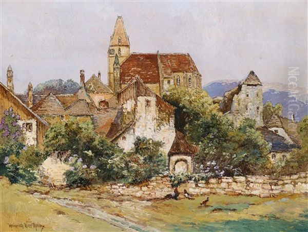 Parthie Aus Weissenkirchen, Wachau Oil Painting by Heinrich Wertheim