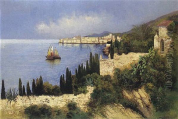 Blick Auf Dubrovnik Oil Painting by Heinrich Wertheim