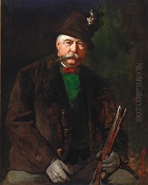 Nikolaus Graf Torok De Szendro Oil Painting by Gustave Wertheimer