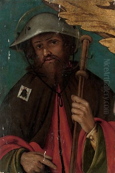 Saint Roch - A Fragment Oil Painting by Hans Wertinger